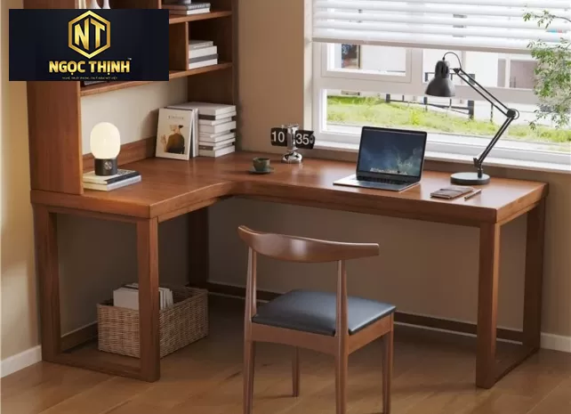 Bàn làm việc có giá kệ sách Bàn làm việc có giá kệ sách